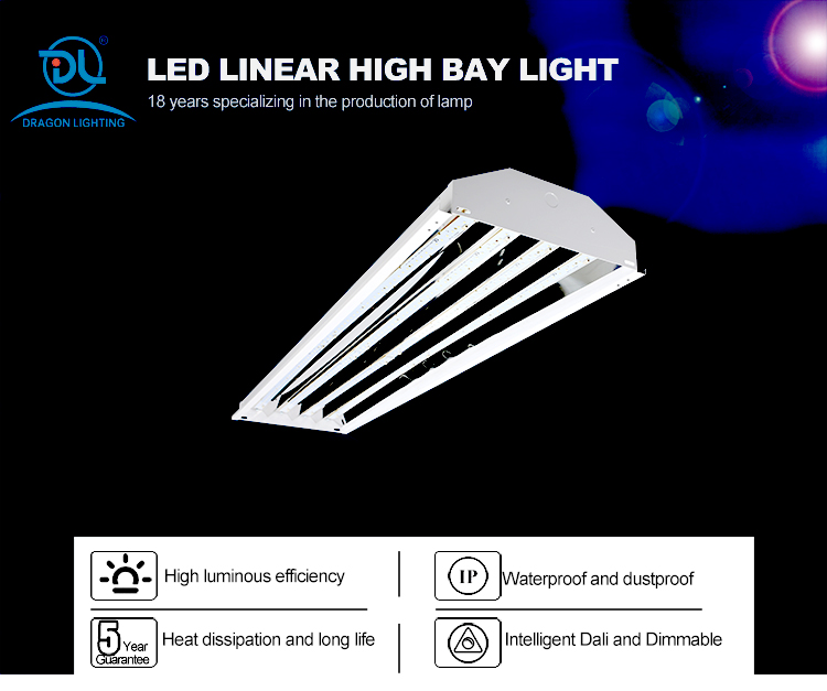 CE/ROHS Suspended 300W Industrial LED Linear High Bay Light