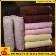 China Alibaba Supply 100% Organic Cotton Solid Color Dyed Bath Towel