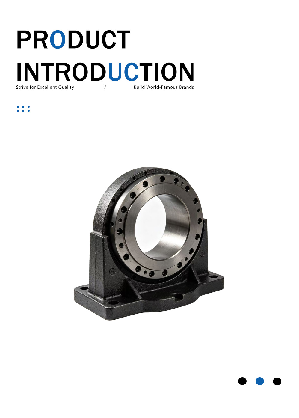Отливка сиденья из ковкого чугуна с поворотной опорой Ductile Iron Slewing Support Seat Casting