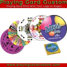 round shape playing cards