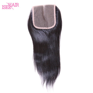 Closure 4X4 Brazilian Straight Closure Hair Raw Unprocessed Virgin Brazilian Hair