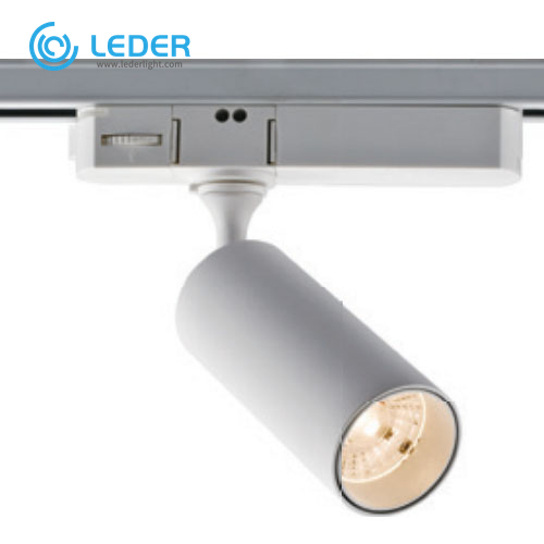 Foco de carril LED de 10W con atenuación Traic de aluminio LEDER