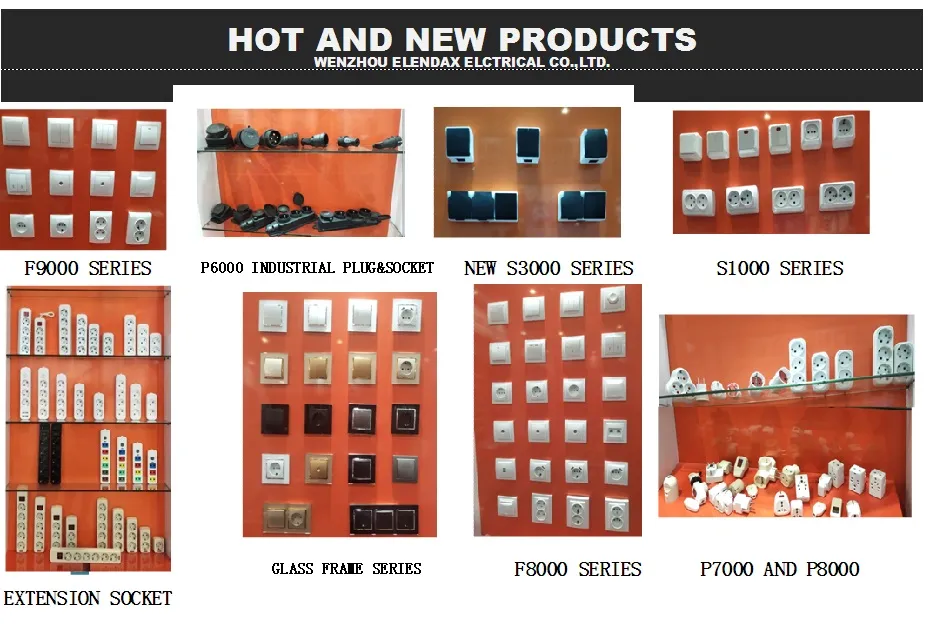 European Waterproof 2p+T Schuko Socket with Shutter (S8510)