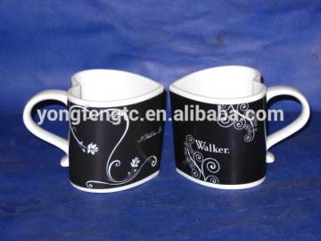 YF28025 heart shape ceramic mug