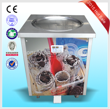 hot sell fried ice cream roll machine / single pan fried ice cream roll machine / single flat pan fried ice cream machine