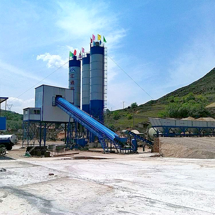 60m3 stationary ready-mixed concrete batching plant