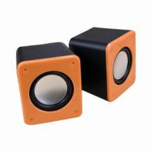 2.0-channle Portable Speakers with 3W x 2 Power, 50-18,000Hz Response Frequency