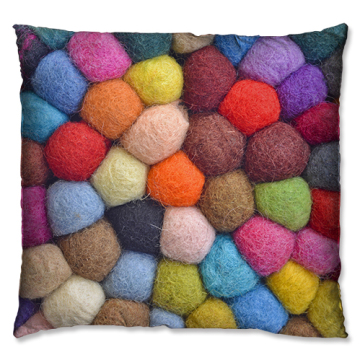 Weave Pattern Series wool knit candy color cushion