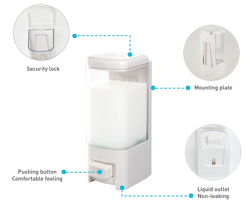 500ml Double Pump Hand Sanitizer Soap Dispenser Commercial