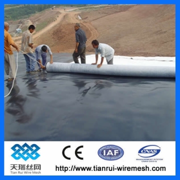 Landfill HDPE geomembrane with smooth surface