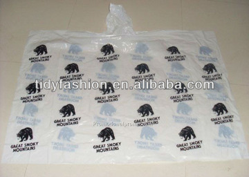 Cheap Custom Printed Disposable Poncho Raincoat
