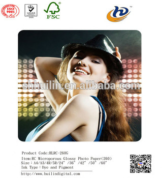 RC Photo Paper For Inkjet Printing glossy paper 190gsm