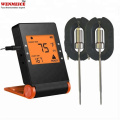 2 sondes Digitale draadloze Bluetooth BBQ-vleesthermometer