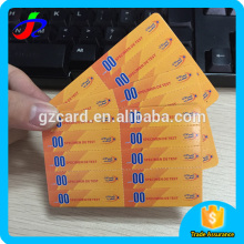 Customized multi-pin phone number paper topup phone prepaid card
