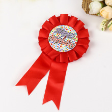 Custom Anime Horse Rosette Button