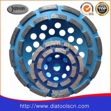 Diamond double row cup wheel