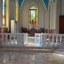High Grade Customized Interior  Stone Marble Balusters  for church