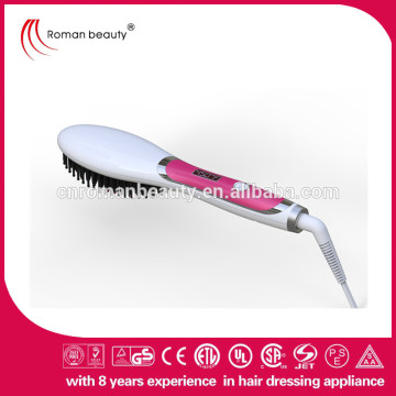 heat electric hair brush straightening hair comb