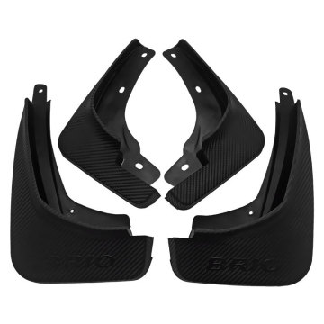 Black Mudflaps Splash Guards for Honda Brio Satya 2018 Exterior Accessories