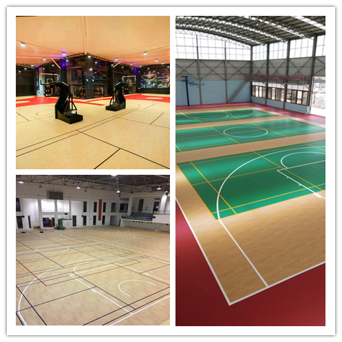 classical project of basketball flooring