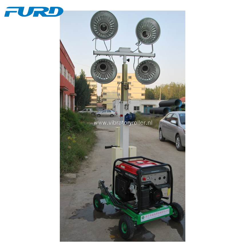 Telescopic Generator Mobile Light Tower For Outdoor