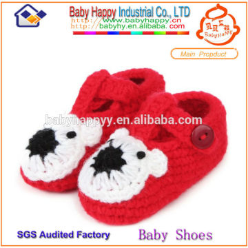 New style hand knitted wool baby dress shoe