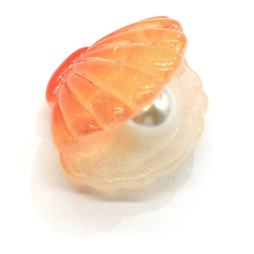 Colorful 3D Scallop Shell Resin Embellishment Cute Clam Seashell Craft Charm Aquarium Diy Decoration Girl Pendant Jewelry Deco