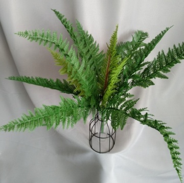 Factory Supply Plastic Green Artificial Fern Plants for Home Decor