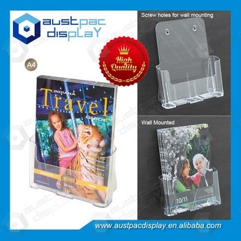 A4 Acrylic Brochure Holder single tier