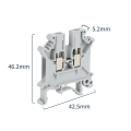 Blok Terminal Skru Universal DIN Mounted UK 3n