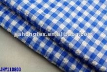seersucker check shirting fabric
