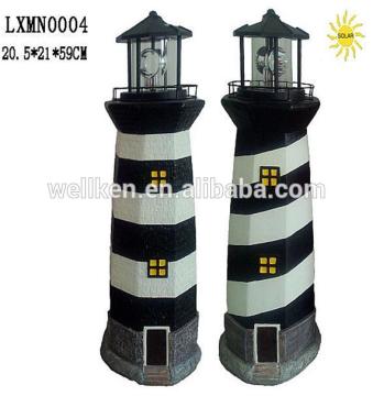 polystone lighthouse solar lights