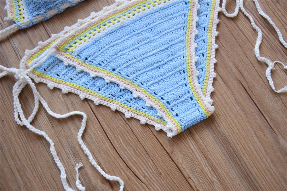 Open Hot Sex Swimwear Beach Handmade Crochet Bikini High Quality Open