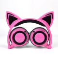 Popular cat ear wired stereo music headphones