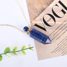 Natural Crystal Perfume Bottle Pendant