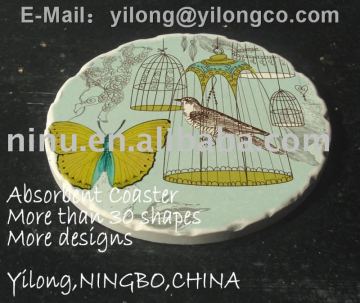 YIMCC031 absorbent tumbled stone coaster