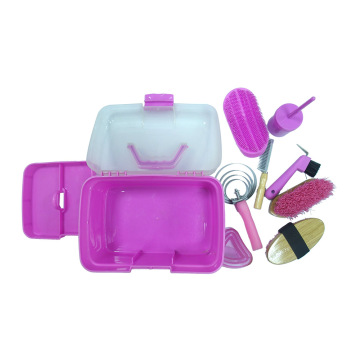 Plastic Horse Grooming Box Pink