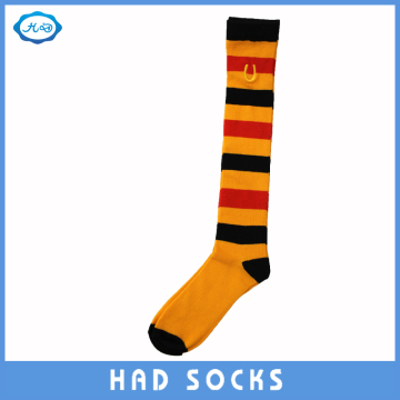 Stripe Lady Bamboo OTK Custom Sock with Embroidery