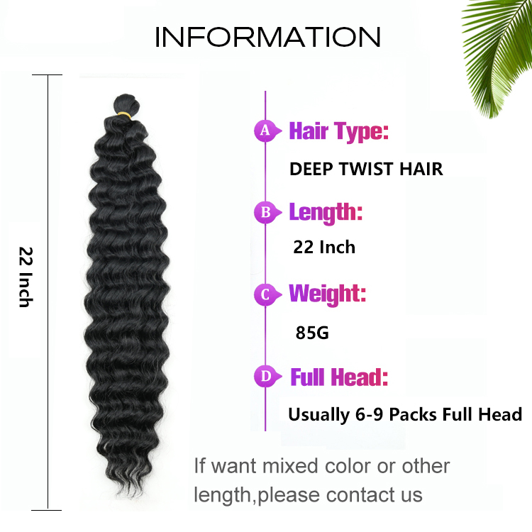 22" 85g kankelaon kinky deep wave curl crochet braid hair ombre extension curly deep wave bulk hair