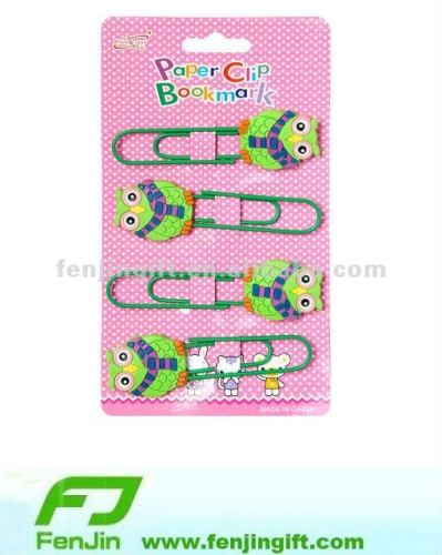 cheap rubber pvc clip bookmark