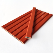 Customized Carpenter Pencil with Logo - 7 Inch Flat Octagonal Pencil