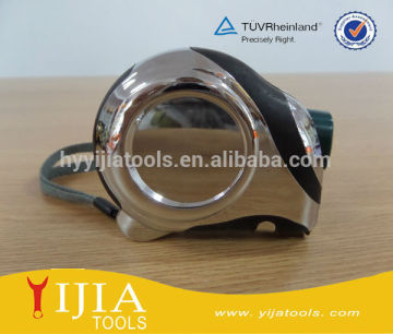 measuring tape with chrome plated shell