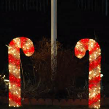 3D IP65 LED Acrylic Candy Cane Lights for Outdoor Christmas Lawn Displays