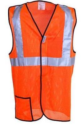 Mesh Orange Hi-Vis Safety Vest