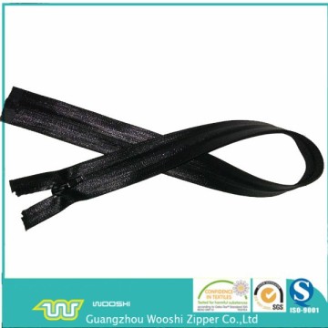 black waterproof finished nylon zipper