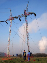 132KV SINGLE CIRCUIT GUYED TOWER