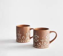 Gingerbread Stoneware Mugs 11 Oz.