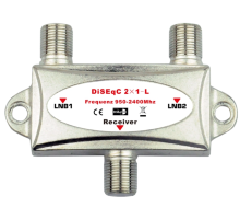 DiSEqC Signal Reusable Satellite Multi-Switch: 2 In 1 Out System for Efficient Satellite TV Reception