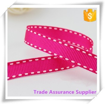 wholesale cheap custom stripe glitter hair bows grosgrain ribbon