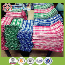 100% cotton checked tea towel